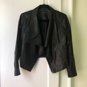 Eileen Fisher Leather motorcycle Jacket
